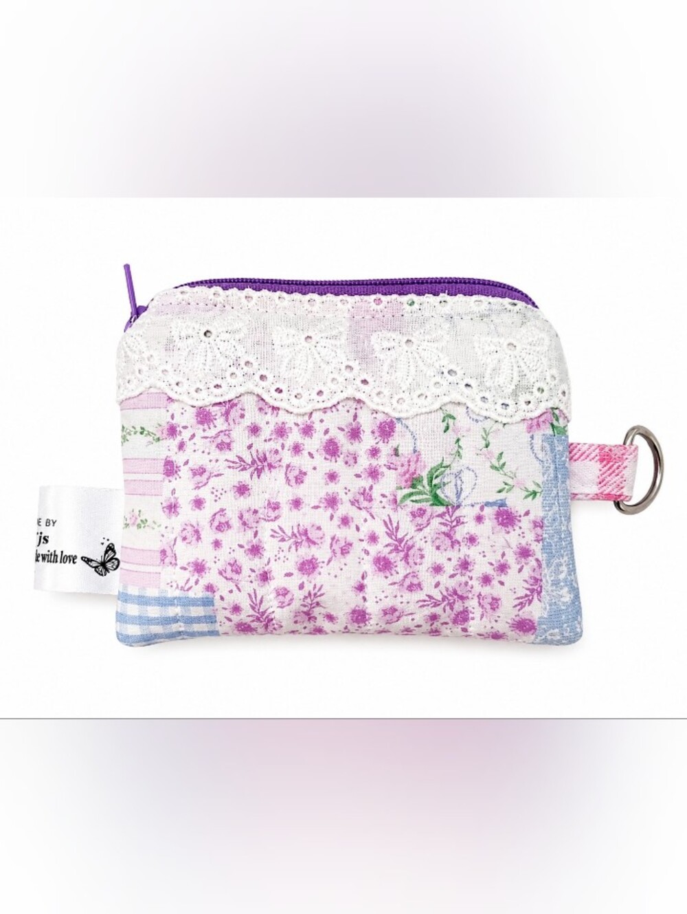 Handmade Quilted Zip Pouch - Picture 2 of 3